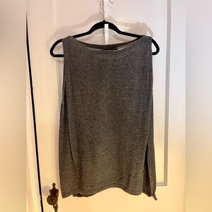 Skull Cashmere Charcoal Gray Women's Sleeveless Sweatshirt